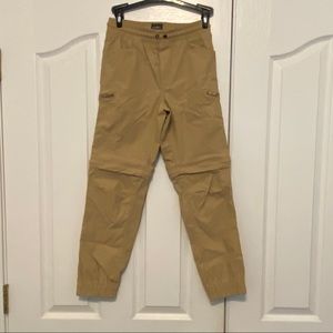 Boys zip off pants